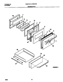 05 - Drawer / Door parts for Frigidaire Oven FGB557CBTD from AppliancePartsPros.com