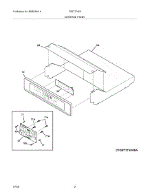 03 - Control Panel parts for Frigidaire Oven FGET2745KBA from AppliancePartsPros.com