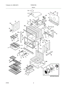 05 - Body parts for Frigidaire Oven FGEW2765KBA from AppliancePartsPros.com