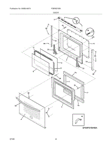 07 - Door parts for Frigidaire Oven FGEW2765KBA from AppliancePartsPros.com