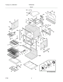 05 - Body parts for Frigidaire Oven FGEW3045KBA from AppliancePartsPros.com