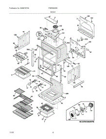 05 - Body parts for Frigidaire Oven FGEW3065KWB from AppliancePartsPros.com
