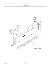 03 - Control Panel parts for Frigidaire Oven GLEB27Z7HBB from AppliancePartsPros.com