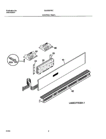 03 - Control Panel parts for Frigidaire Oven GLEB30T8CSA from AppliancePartsPros.com