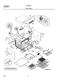 05 - Upper Oven Body parts for Frigidaire Oven GLEB30T8CSA from AppliancePartsPros.com