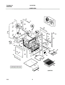 07 - Lower Oven parts for Frigidaire Oven GLEB30T8ASA from AppliancePartsPros.com