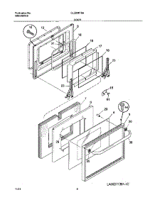 09 - Doors parts for Frigidaire Oven GLEB30T8ASA from AppliancePartsPros.com