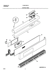03 - Control Panel parts for Frigidaire Oven PLEB27S8CCB from AppliancePartsPros.com