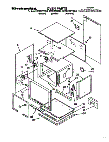 Oven parts for Kitchenaid Oven KEBS177YBL0 from AppliancePartsPros.com