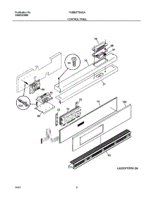 03 - Control Panel parts for Frigidaire Oven PLEB27T8ACA from AppliancePartsPros.com