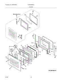 09 - Doors parts for Frigidaire Oven PLEB30M9ECA from AppliancePartsPros.com