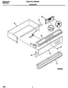 02 - Backguard parts for Frigidaire Oven FGB557BBBB from AppliancePartsPros.com