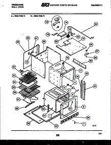 04 - Body Parts parts for Frigidaire Oven REG74BL2 from AppliancePartsPros.com