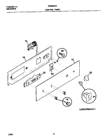 02 - Control Panel parts for Frigidaire Oven FGB504CHBB from AppliancePartsPros.com
