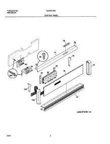 03 - Control Panel parts for Frigidaire Oven GLEB27T8CBA from AppliancePartsPros.com