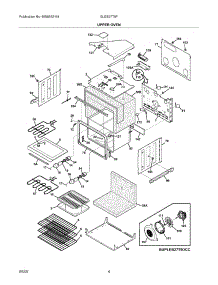 05 - Upper Oven parts for Frigidaire Oven GLEB27T9FBC from AppliancePartsPros.com