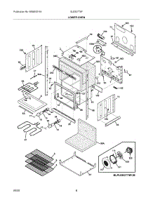 07 - Lower Oven parts for Frigidaire Oven GLEB27T9FBC from AppliancePartsPros.com