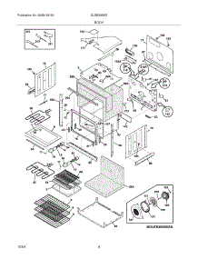 05 - Body parts for Frigidaire Oven GLEB30S9DSA from AppliancePartsPros.com