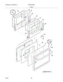 09 - Doors parts for Frigidaire Oven GLEB30T8DQA from AppliancePartsPros.com