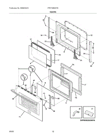 09 - Doors parts for Frigidaire Oven FPET3085KFB from AppliancePartsPros.com