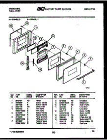 04 - Door Parts parts for Frigidaire Oven GG94BLW0 from AppliancePartsPros.com