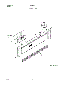 03 - Control Panel parts for Frigidaire Oven GLEB27S7ABA from AppliancePartsPros.com