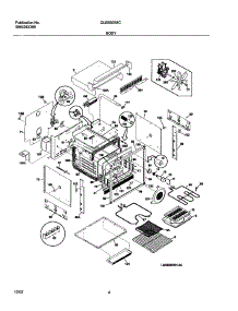 05 - Oven Body parts for Frigidaire Oven GLEB30S8CQA from AppliancePartsPros.com