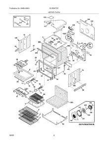 05 - Upper Oven parts for Frigidaire Oven GLEB30T9DQB from AppliancePartsPros.com