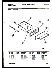 04 - Drawer Parts parts for Frigidaire Oven GPG94BL2 from AppliancePartsPros.com