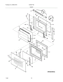09 - Doors parts for Frigidaire Oven GLEB27T9DQA from AppliancePartsPros.com