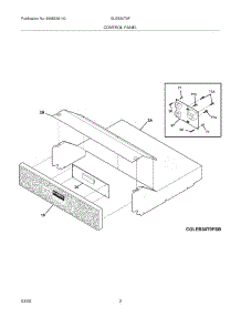 03 - Control Panel parts for Frigidaire Oven GLEB30T9FBC from AppliancePartsPros.com