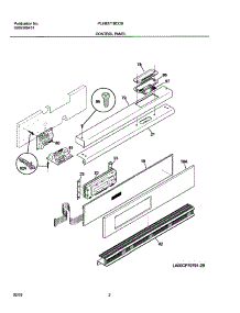 03 - Control Panel parts for Frigidaire Oven PLEB27T8CCB from AppliancePartsPros.com