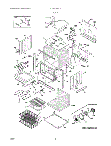 05 - Body parts for Frigidaire Oven PLEB27S9FCD from AppliancePartsPros.com