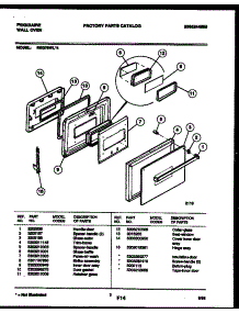 03 - Door Parts parts for Frigidaire Oven REG78WL4 from AppliancePartsPros.com