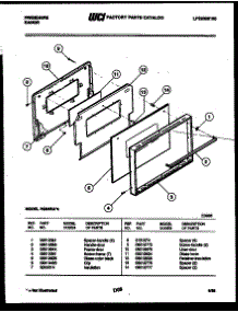 03 - Door Parts parts for Frigidaire Oven RG94BAB4 from AppliancePartsPros.com