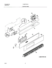 03 - Control Panel parts for Frigidaire Oven PLEB27T8CCA from AppliancePartsPros.com