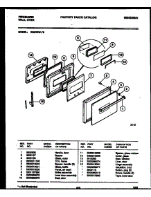 03 - Door Parts parts for Frigidaire Oven REG75WL5 from AppliancePartsPros.com