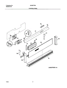 03 - Control Panel parts for Frigidaire Oven GLEB27T8ABB from AppliancePartsPros.com
