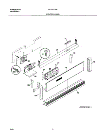 03 - Control Panel parts for Frigidaire Oven GLEB27T8ASA from AppliancePartsPros.com