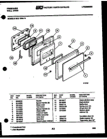 03 - Door Parts parts for Frigidaire Oven REG75WLB0 from AppliancePartsPros.com