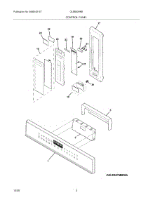03 - Control Panel parts for Frigidaire Oven GLEB30M9ESA from AppliancePartsPros.com