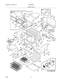 07 - Lower Oven parts for Frigidaire Oven GLEB30M9ESA from AppliancePartsPros.com