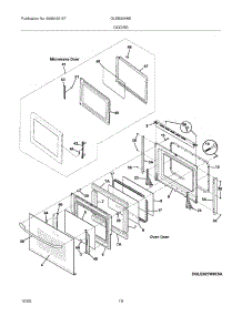 09 - Doors parts for Frigidaire Oven GLEB30M9ESA from AppliancePartsPros.com