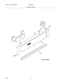 03 - Control Panel parts for Frigidaire Oven GLEB27Z7HBC from AppliancePartsPros.com