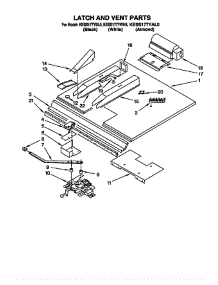 Latch And Vent parts for Kitchenaid Oven KEBS177YAL0 from AppliancePartsPros.com