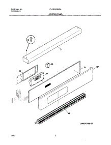 03 - Control Panel parts for Frigidaire Oven PLEB30S8ACA from AppliancePartsPros.com