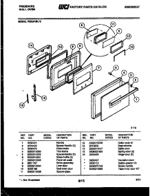 03 - Door Parts parts for Frigidaire Oven REG94BL2 from AppliancePartsPros.com