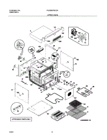 05 - Upper Oven parts for Frigidaire Oven PLEB30T8CCA from AppliancePartsPros.com