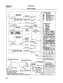 10 - Wiring Diagram parts for Frigidaire Oven PLEB30T8CCA from AppliancePartsPros.com