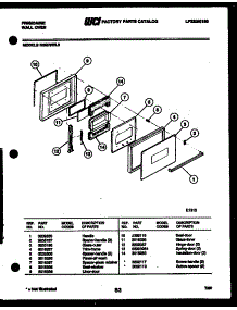 03 - Door Parts parts for Frigidaire Oven REG78WLB0 from AppliancePartsPros.com